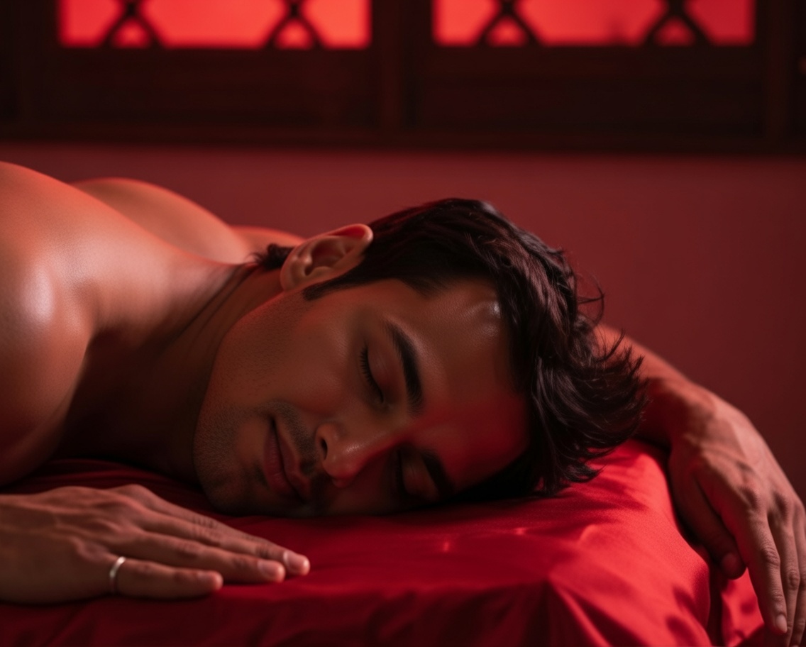 Intimate male prostate massage (male G-spot)